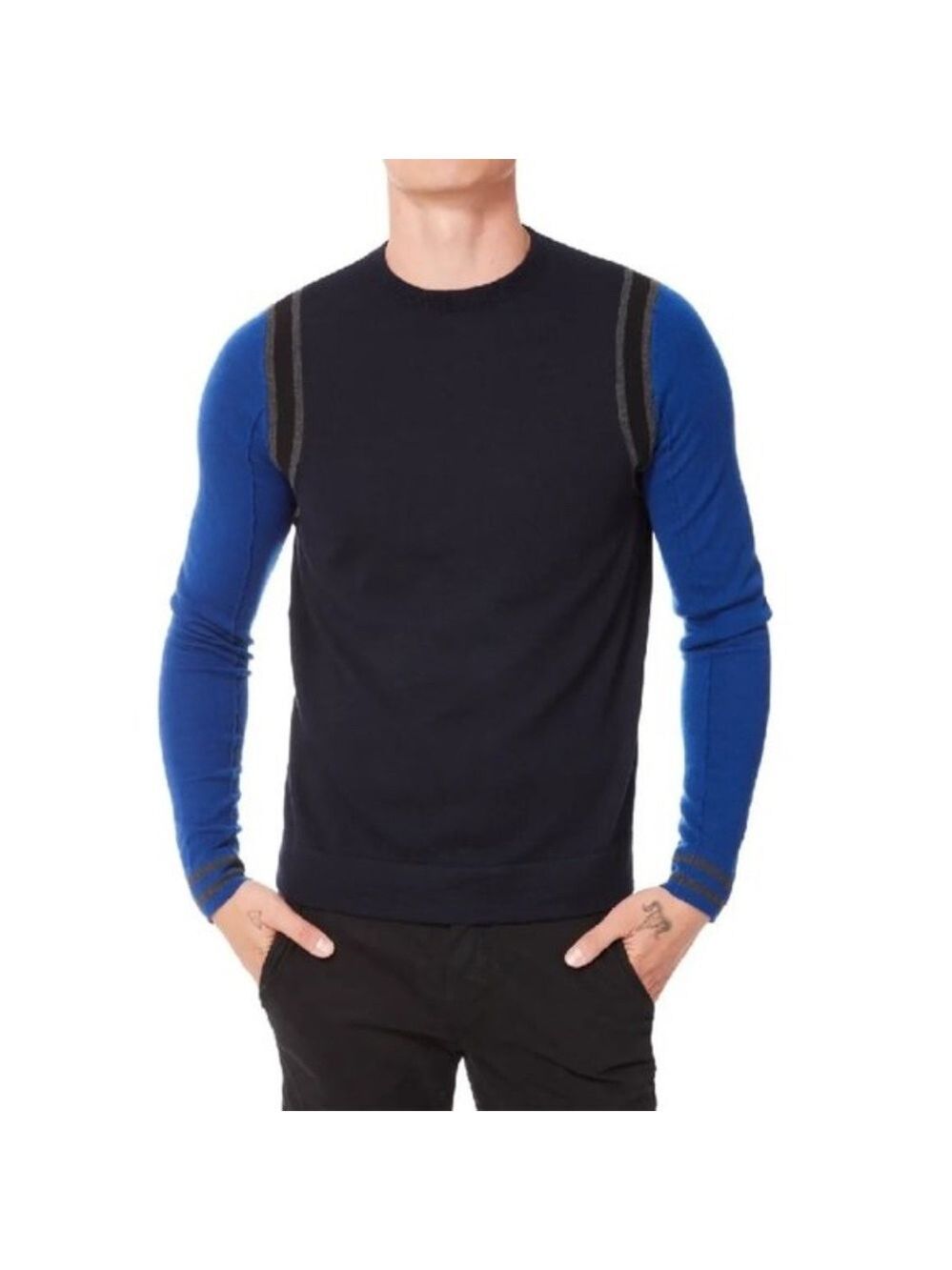 Good Man Brand Mvp Slim Fit Colorblock Wool Sweater